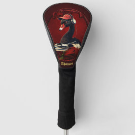 De zwarte zwaan, symbool voor creativiteit golfheadcover