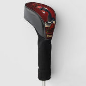 De zwarte zwaan, symbool voor creativiteit  golfheadcover (Schuin)
