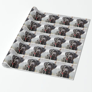 De zwarte Zwarte Labrador van het Huisdier van de Cadeaupapier