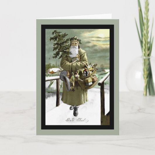 De Zweedse Kerstman van Juli van de god Feestdagen Kaart (Voorkant)