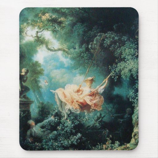 DE ZWEEFSEL groen roze geel Muismat (Voorkant)