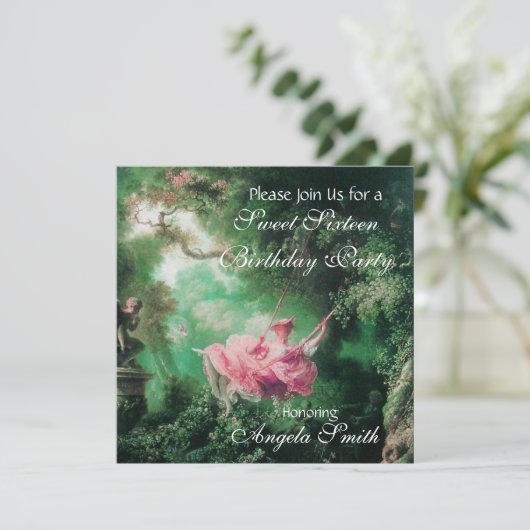 DE ZWEEFSELS, DE ZWITTE ZES PARTIJFuchsia Kaart (Staand voorkant)