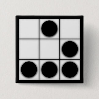 De zweefvliegtuig: Een Universal Hacker Emblem-But Vierkante Button 5,1 Cm