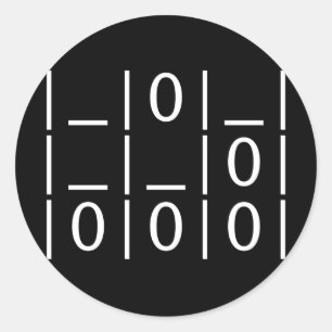 De zweefvliegtuig: Een universele hacker Emblem St Ronde Sticker
