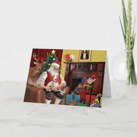 De zweep van de Kerstman Feestdagen Kaart (Voorkant)