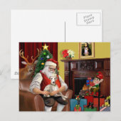 De zweep van de Kerstman Feestdagenkaart (Voorkant / Achterkant)