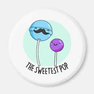 De Zweetste Pop Funny Lollipop Pun Magneet