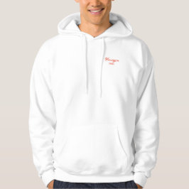 De zwemclub Red Crest White Hoodie
