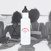 De zwemclub Red Custom Crest Waterfles