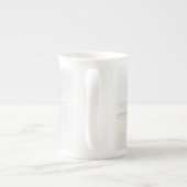 "De zwemles" bot china mok met kunst (Achterkant)