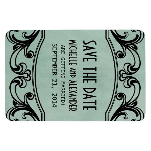 De  Zwemmen sparen de Magneet van de Datum, Jade (Horizontaal)