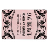 De  Zwemmen sparen de Magneet van de Datum, Roze (Horizontaal)