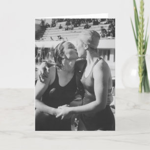 De zwemmende Kaart van de Valentijnsdag