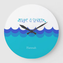 De zwemmer maakt een Plons