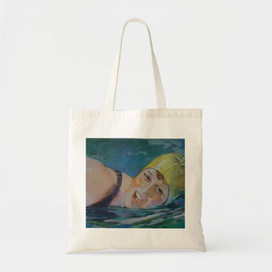 De zwemmer tote bag (Voorkant)