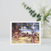 De zwemmers door John Singer Sargent Briefkaart (Staand voorkant)