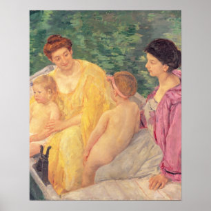 De Zwemmoeder of Twee Moeders en Hun kinderen op e Poster