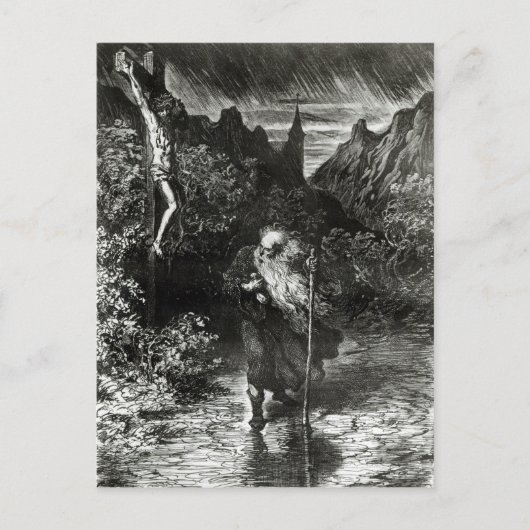 De zwerfjood briefkaart (Voorkant)