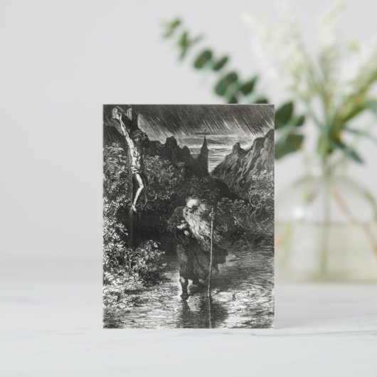 De zwerfjood briefkaart (Staand voorkant)