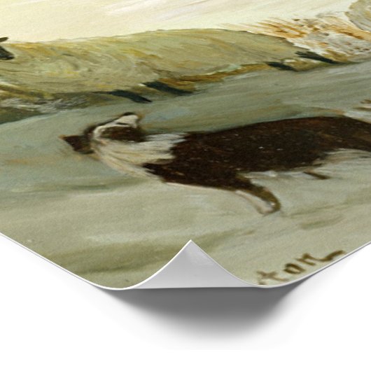 De zwerfschapen poster (Hoek)