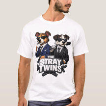De Zwervende Tweeling – Brits Hond Parodie T-Shirt