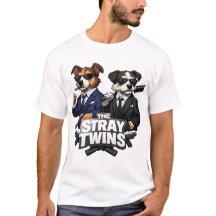 De Zwervende Tweeling – Brits Hond Parodie T-Shirt