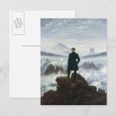 De zwerver boven het Zee Fog, 1818 Briefkaart (Voorkant / Achterkant)