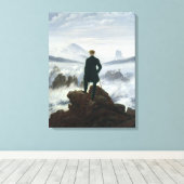 De zwerver boven het Zee Fog, 1818 Canvas Afdruk (Insitu (Houten vloer))