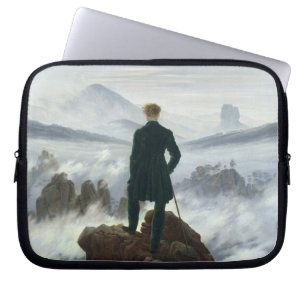 De zwerver boven het Zee Fog, 1818 Laptop Sleeve