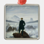 De zwerver boven het Zee Fog, 1818 Metalen Ornament (Voorkant)