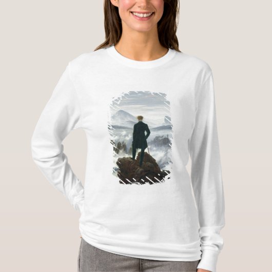 De zwerver boven het Zee Fog, 1818 T-shirt (Voorkant)