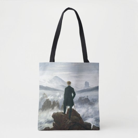 De zwerver boven het Zee Fog, 1818 Tote Bag (Voorkant)