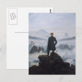 De zwerver boven het Zee Fog Briefkaart (Voorkant / Achterkant)