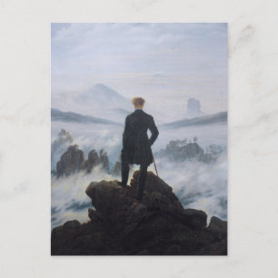 De zwerver boven het Zee Fog Briefkaart