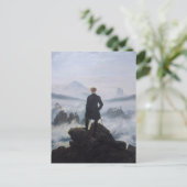 De zwerver boven het Zee Fog Briefkaart (Staand voorkant)
