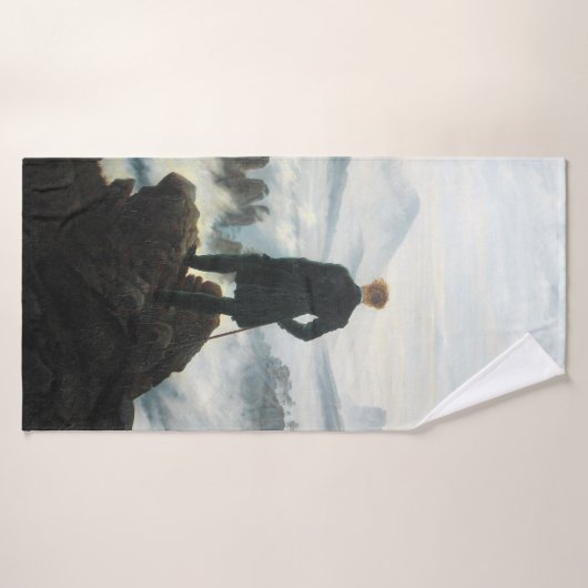 De zwerver boven het Zee Fog, Friedrich Badhanddoek (Badhanddoek)