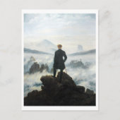 De zwerver boven het Zee Fog, Friedrich Briefkaart (Voorkant)