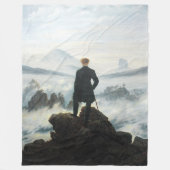 De zwerver boven het Zee Fog, Friedrich Fleece Deken (Voorkant)