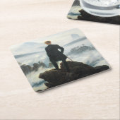 De zwerver boven het Zee Fog, Friedrich Kartonnen Onderzetters (Schuin)