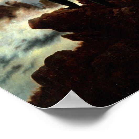 De zwerver boven het Zee Fog - Friedrich Poster (Hoek)