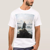 De zwerver boven het Zee Fog, Friedrich T-shirt (Voorkant)