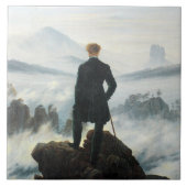 De zwerver boven het Zee Fog, Friedrich Tegeltje (Voorkant)