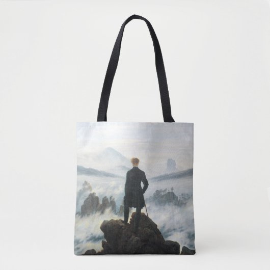 De zwerver boven het Zee Fog, Friedrich Tote Bag (Voorkant)