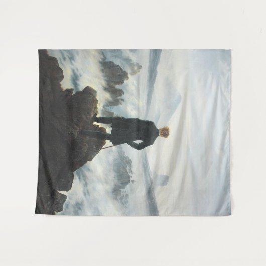 De zwerver boven het Zee Fog, Friedrich Wandkleed (Voorkant (horizontaal))