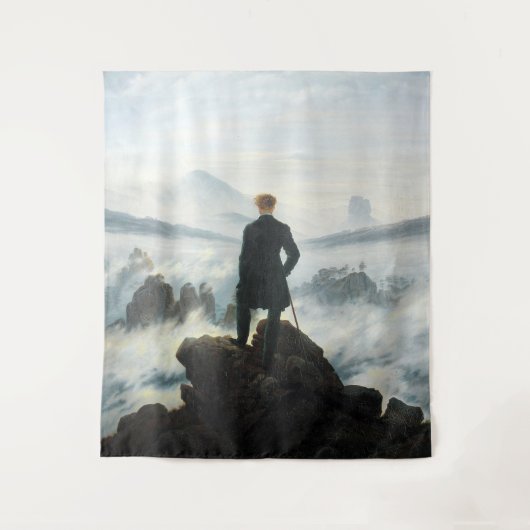 De zwerver boven het Zee Fog, Friedrich Wandkleed (Voorkant)