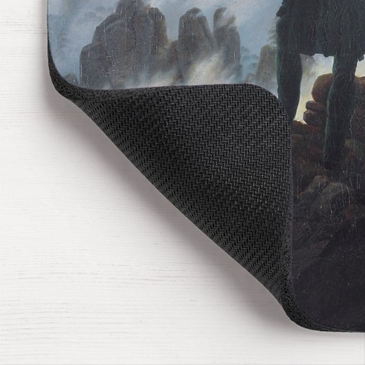 De zwerver boven het Zee Fog Muismat (Hoek)