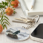 De zwerver boven het Zee Fog Sleutelhanger (Voorkant Rechts)