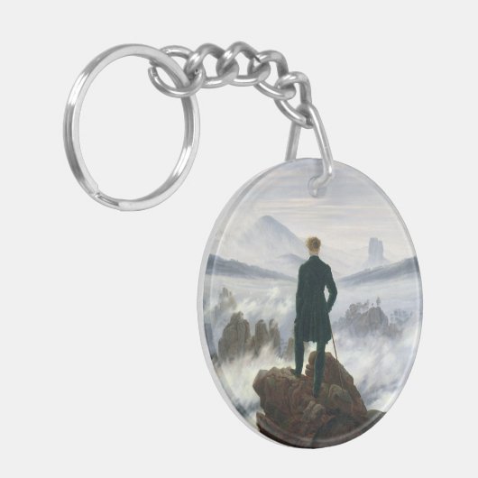 De zwerver boven het Zee Fog Sleutelhanger (Voorkant Links)