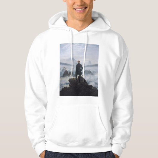 De zwerver boven het zee mist hoodie (Voorkant)