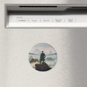 De zwerver boven het zee mist magneet (Insitu (Vaatwasser))